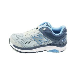 New Balance 847v4 Light Gray Navy Mesh Walking Shoes Womens Size 8